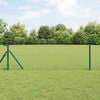 vidaXL Fence Post 12 pcs Green 100 cm Powder-coated steel