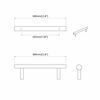 vidaXL Cabinet Handle 2 pcs Silver 300 mm Stainless Steel
