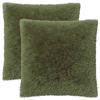 vidaXL Cushion Cover 2 pcs HEERLEN Green 60 x 60 cm PV Fleece