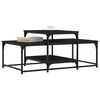 vidaXL Coffee Table Black 102x60x45 cm Engineered Wood