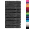vidaXL Premium Towels "SOLUND" 10 pcs Anthracite 100x200 cm 600 gsm