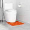 vidaXL Anti-slip Bath Mat with Toilet Cut Orange 50 x 50 cm PP