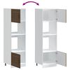 vidaXL Oven Cabinets 2 pcs Kalmar Brown Oak Engineered Wood