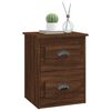 vidaXL Wall-mounted Bedside Cabinets 2 pcs Brown Oak 41.5x36x53cm