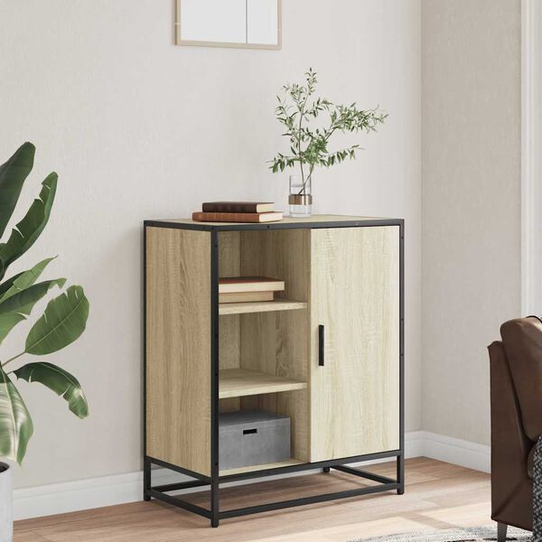 vidaXL Sideboard Sonoma Oak 62x35x76 cm Engineered Wood