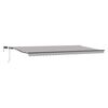 vidaXL Retractable Awning Manual Light grey 600 x 300 cm Fabric