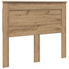 vidaXL Bed Frame Artisian Oak 120 x 200 cm Solid Pine Wood