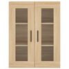 vidaXL Highboard Sonoma Oak 69.5x34x180 cm Engineered Wood