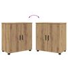 vidaXL Bathroom Furniture Set with Drawer with Door 5 pcs Artisan Oak