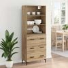 vidaXL Highboard Artisan Oak 69.5 x 34 x 180 cm Engineered Wood