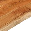 vidaXL Table Top 70x60x3.8 cm Rectangular&nbsp;Solid Wood Acacia Live Edge
