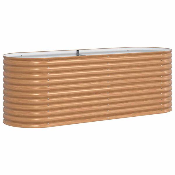 vidaXL Raised Bed Brown 240 x 80 x 81 cm Steel