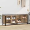 vidaXL Shoe Cabinet with Shelf Artisan Oak 131 x 35 x 50 cm