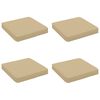 vidaXL 4-Piece Seat Cushions VUGHT 4 pcs 100% Polyester Beige