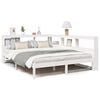 vidaXL Bookcase Bed without Mattress White 150x200 cm Solid Wood Pine