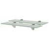 vidaXL Floating Shelf | Set of 2 | Frosted | Tempered safety glass | 40x10 cm