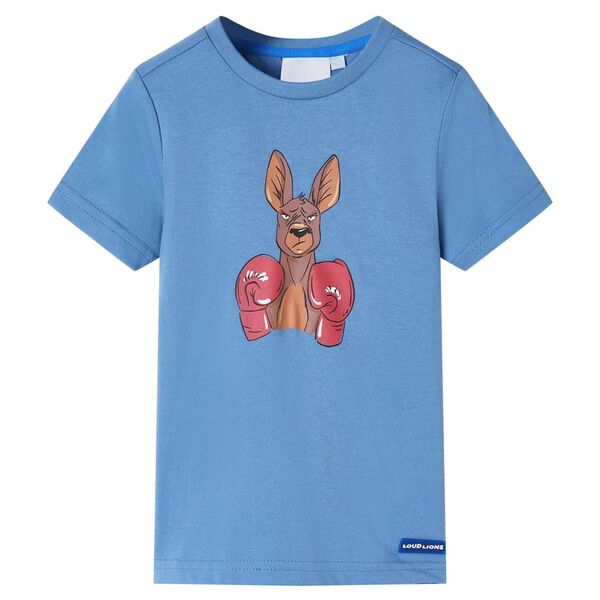 Kids' T-shirt with Short Sleeves Medium Blue 116