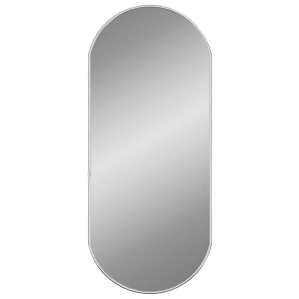 vidaXL Wall Mirror Silver 70x30 cm Oval