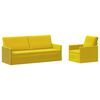 vidaXL Sofa Set 2 pcs Yellow Velvet