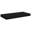 vidaXL Floating Wall Shelves 2 pcs Black 50x23x3.8 cm MDF