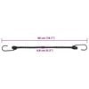 vidaXL Bungee Cords with Reflective Strips and Hooks 10 pcs 46 cm
