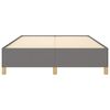 vidaXL Bed Frame without Mattress Dark Grey 135x190 cm Double Double Fabric