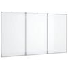 vidaXL Magnetic Whiteboard Foldable 120x100x1,7 cm Aluminium