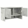 vidaXL Wall-Mounted Coat Rack with Shelf Concrete Grey 50 x 20 x 30 cm