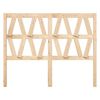 vidaXL Bed Headboard 141x4x100 cm Solid Wood Pine