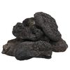 vidaXL Volcanic Rocks 25 kg Black 10-30 cm
