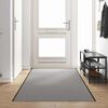 vidaXL Doormat Grey and Black 120 x 350 cm Polypropylene and vinyl