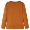 Kids' T-shirt with Long Sleeves Cognac 116
