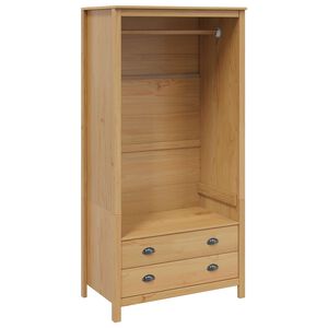 vidaXL Wardrobe Hill Honey Brown 84 x 50 x 170 cm Solid Pine Wood