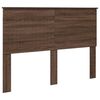 vidaXL Bed Frame with Headboard Brown Oak 140 x 200 cm Solid Pine Wood