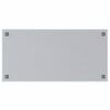 vidaXL Wall-mounted Magnetic Board White 100x50 cm Tempered Glass
