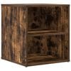 vidaXL Corner Cabinet Smoked Oak 200x40x45 cm Engineered Wood