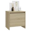 vidaXL Bedside Cabinet Sonoma Oak 45x34x44.5 cm Engineered Wood
