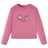 vidaXL Kids' T-shirt with Long Sleeves Raspberry 140