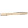 vidaXL Planter Ivory 580 x 50 x 45 cm Galvanised Steel