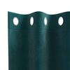vidaXL Blackout Curtains 2 pcs Dark Green 140 x 175 cm Velvet