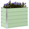 vidaXL Planter Pastel Green 100 x 50 x 77 cm Galvanised Steel