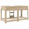vidaXL Bunk Bed for Kids Sonoma Oak 100 x 200 cm Engineered Wood