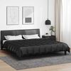 vidaXL Summer Duvet Black 220 x 240 cm Satin and Microfiber