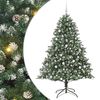 vidaXL Artificial Christmas Tree with 300 LEDs with Stand Green 180 cm