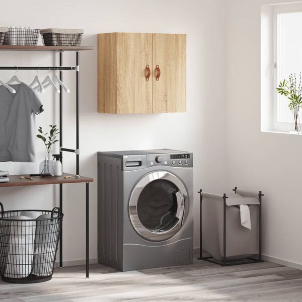vidaXL Wall Cabinet Sonoma Oak 60x31x60 cm Engineered Wood