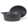 Livoo Casserole Ovale 34 cm 7 L Black