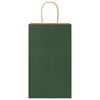 vidaXL Paper Bags 250 pcs with Handles Green 21x11x36 cm