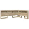 vidaXL Storage Headboard with Shelf Sonoma Oak 135 cm Engineered Wood