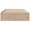 vidaXL Bed Frame without Mattress with Drawers 160x200 cm Solid Wood Pine