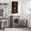 vidaXL Wall Mounted Cabinet Smoked Oak 34.5x34x90 cm